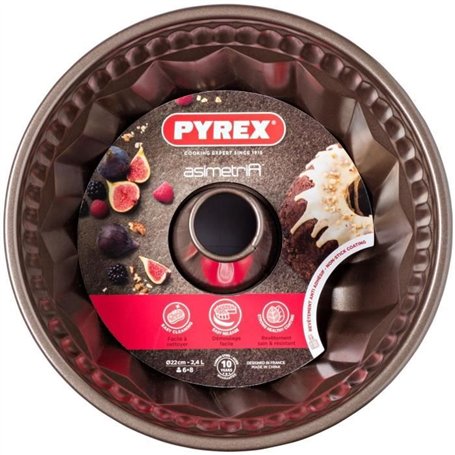 Moule a kougloff - PYREX - 1452019 - En métal - Antiadhésif - 22 cm