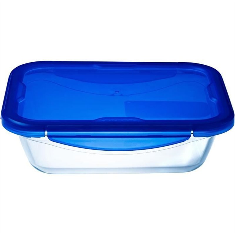 Boîte rectangulaire avec couvercle - PYREX - 1451026 - 20 x 15 cm - 800 ml - Cook & Go - Base en verre borosilicate