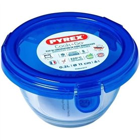 Boîte ronde avec couvercle - PYREX - 1451032 - 11 cm-200 ml - Cook & Go - Base en verre borosilicate