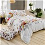 Linnea Drap Plat 240x310 cm Percale Pur Coton Ginkgo Rose