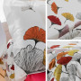 Linnea Drap Plat 240x310 cm Percale Pur Coton Ginkgo Rose