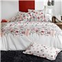 Linnea Drap Plat 240x310 cm Percale Pur Coton Petite Folie Rouge