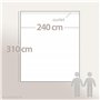 Linnea Drap Plat 240x310 cm Percale Pur Coton Petite Folie Rouge