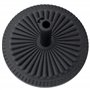 Outsunny Pied de Parasol Base de lestage Parasol Rond Ciment HDPE Motif Rosace Ø 49 cm Poids Net 14 Kg Noir