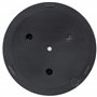 Outsunny Pied de Parasol Base de lestage Parasol Rond Ciment HDPE Motif Rosace Ø 49 cm Poids Net 14 Kg Noir