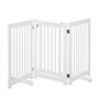 PawHut Barrière modulable Pliable barrière de sécurité avec Porte verrouillable intégrée dim. 155L x 35