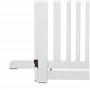 PawHut Barrière modulable Pliable barrière de sécurité avec Porte verrouillable intégrée dim. 155L x 35,5l x 76H cm MDF Blanc