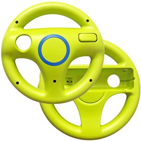 Link-e - 2 X Volant compatible avec manette Wiimote sur console Nintendo Wii/Wii-U (Vert)