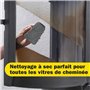 RAKSO Nettoyeur de four de cheminée - 4 nettoyeurs de vitres de cheminée, 2x2 pcs. - Nettoyeur de vitres de cheminée, Nettoyeur 
