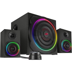 Speedlink GRAVITY CARBON RGB - 2.1 Système de Haut-Parleurs 2.1 avec Subwoofer