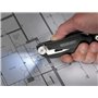 Westcott E-84034 00 Multitool Cutter multifonction Couteau multifonction Lame Drop-Point 7,5 cm Scie pliante 7,5 cm Tournevis Lu