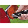 Westcott E-84034 00 Multitool Cutter multifonction Couteau multifonction Lame Drop-Point 7,5 cm Scie pliante 7,5 cm Tournevis Lu