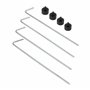 Relaxdays Enrouleur Mural de Tuyau,Tambour Enrouleur Tuyau d’arrosage manivelle, 60 m de Long, en Acier,HlP41,5x54x45cm