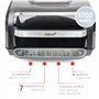 Korona 46160 Barbecue électrique |multifonctions 8 en 1| Friteuse à air chaud, four, four à pizza, fonction rôtissage, gril |4 n