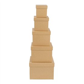 Ideen mit Herz Lot de 5 boîtes cadeaux avec couvercles