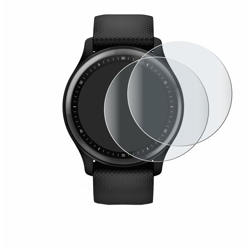 brotect Protection Intégrale 3D Incurvé Matte pour Garmin Vivomove Sport (2 Pièces) - Couverture Complète, Film Protection Écran
