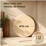 Praknu Pierre a Pizza pour Four - Rond 30cm - Pierre Pizza en Cordiérite à Four et Barbecue - Pour Pizzas Croustillantes