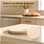 Praknu Pierre a Pizza pour Four - Rond 30cm - Pierre Pizza en Cordiérite à Four et Barbecue - Pour Pizzas Croustillantes