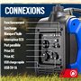 DENQBAR Groupe électrogène Inverter 2000 W Générateur portable insonorisé, DQ-2000 - Pour le camping, l'extérieur, le chantier, 