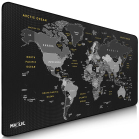 Sidorenko Tapis de Souris XXL - 900 x 400 x 2mm - Mouse Pad - Surface spéciale améliore la Vitesse et la précision | Base en Cao