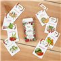 Ensemble de semences de fruits : graines potager de fruits de première qualité avec 8 variétés de plantes fruitières pour le jar