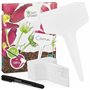 Étiquettes à piquer : Premium Plant Plug en plastique avec 120x étiquettes à piquer et stylo - Jolies étiquettes à piquer résist