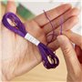 Kit de fils à broder 100 couleurs de 5 mètres: Set de fil à coudre, à nouer, à tresser, à crocheter - Set point de croix et brod