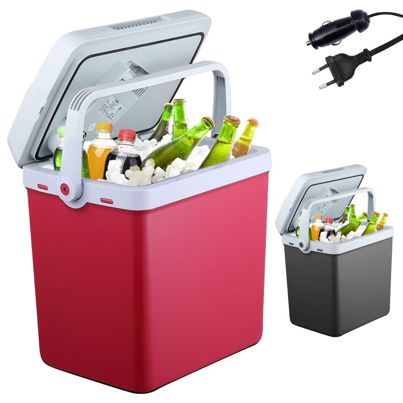 AREBOS Glacières | Boîte réfrigérante | 25 L | Boîte chauffante thermoélectrique | sur Secteur | Mode éco | 12/230 V pour Voitur