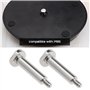 EMSea 2pcs Vis de Fixation Base de Console de Jeu Compatible avec PS5 Remplacement de l'hôte Machine de Jeu Inférieure du Suppor