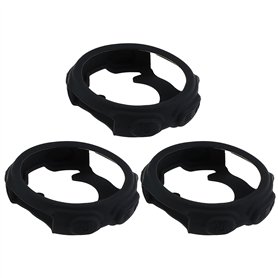 eMagTech 3X Étui de Protection pour Montre en Silicone Noir Étuis Smartwatch Antichoc Compatibles avec Garmin Forerunner 235 735