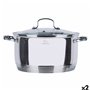 Casserole avec Couvercle Santa Clara Ø 22 x 30 x 11 cm (2 Unités)
