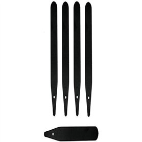 Merriway BH06780 Étiquettes pour plantes en plastique Noir 100 x 14 mm