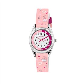 Tikkers Filles Analogique Quartz Montre avec Bracelet en Silicone TK0205