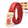 Femmes Ceinture Ratchet Ceintures en Cuir Véritable pour Les Dames Jeans avec Ceinture Automatique Coeur d'or Boucle avec Réglab
