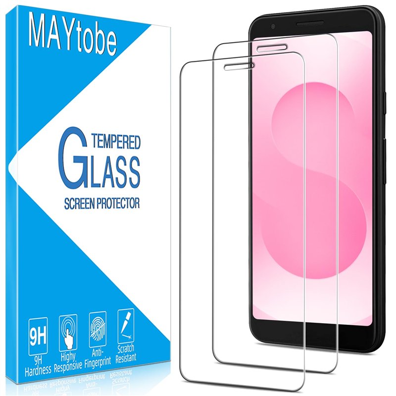 MAYtobe 2 Pièces Verre Trempé pour Google Pixel 3a, Film Protection écran Sans Bulles, Dureté 9H, Anti-Rayures, Anti-Empreinte, 