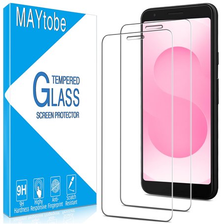 MAYtobe 2 Pièces Verre Trempé pour Google Pixel 3a