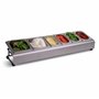 Ooni Saladette – Support bac inox – Accessoire cuisine pour four a pizza 6x bac rangement frigo avec couvercle silicone alimenta