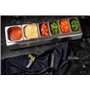 Ooni Saladette – Support bac inox – Accessoire cuisine pour four a pizza 6x bac rangement frigo avec couvercle silicone alimenta