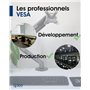 3IDEE Adaptateur VESA Compatible avec Moniteur HP (32f) - Support VESA 75x75 mm - Support ecran VESA pour Les écrans sans Connex
