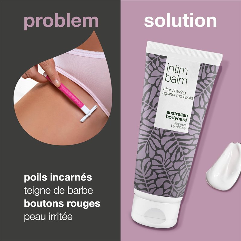 Image secondaire de Baume Après-Rasage Australian Bodycare Intim Balm (200ml) | Pour Poils Incarnés et Brûlures du au Rasoir | À Utiliser Après Rasa