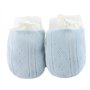 Gants De Coton Nouveau-né Moufles Gratter Protection Du Visage Anti Scratching Gant Pour 0-6 Mois Bébé Garçons Filles (bleu)