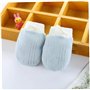 Gants De Coton Nouveau-né Moufles Gratter Protection Du Visage Anti Scratching Gant Pour 0-6 Mois Bébé Garçons Filles (bleu)