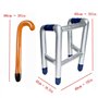 JZK Cadre Gonflable Zimmer Jouet Bâton de Marche, Cadeau de Blague pour 50ème 60ème 70ème 80ème 90ème Cadeau Amusement de Fête A