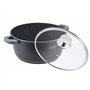 Cheffinger Marmite en fonte d'aluminium Ø 28 cm Compatible induction Ø 28 cm