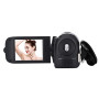 Socobeta Caméscope Numérique Caméra Vidéo Caméscope 16x HD 32g Carte Mémoire Externe Rotation de 270°(Le Noir)