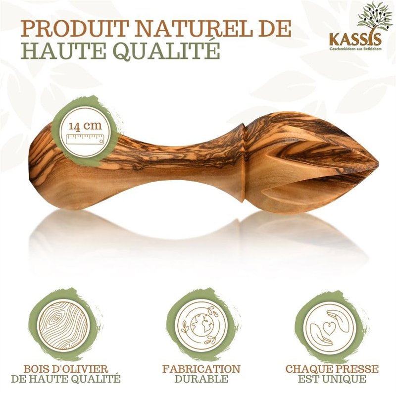 Image secondaire de KASSIS Presse-agrumes en bois d'olivier