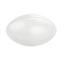 We Print Balls Ballon de rugby en caoutchouc Blanc uni Taille 5
