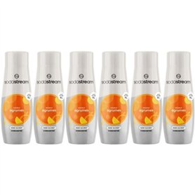 Concentrés SODASTREAM - Lot de 6 concentrés Agrumes sans sucres - Jusqu'a 54L de boissons - 440 ml