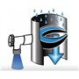 PVC Récupérateur Collecteur Eau de Pluie + scie Cloche pour gouttière de 75 à 100 mm