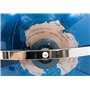Mascagni 20FO1565 Globe terrestre Lumineux Vertical pivotant-Couleur Bleu-Rétroéclairage LED-Mappemonde Diamètre 30 cm, Taille U